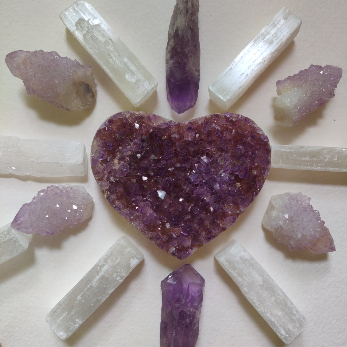 Amethyst Geode & Agate Heart (#26) - Simply Affinity