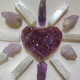 Amethyst Geode & Agate Heart (#26) - Simply Affinity