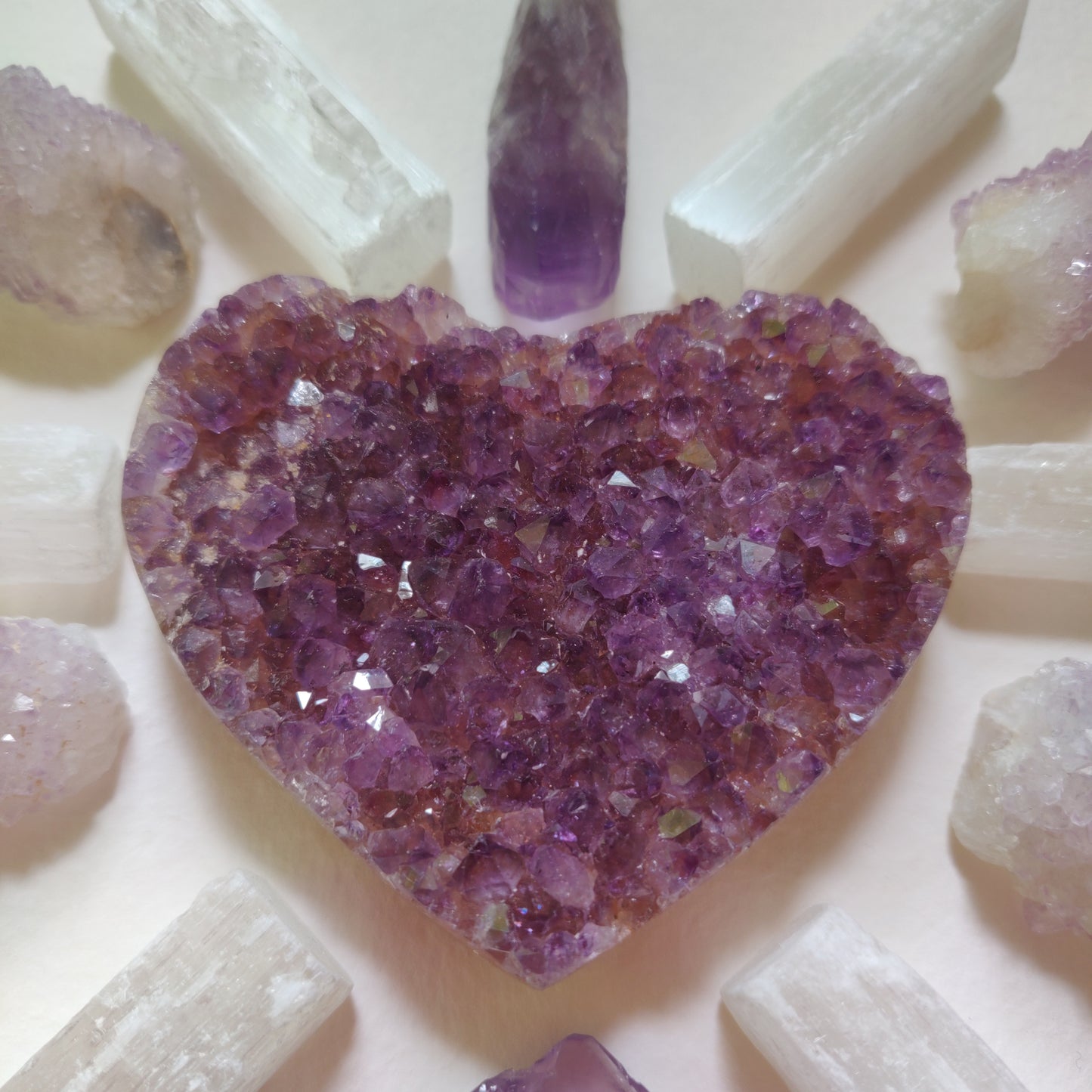 Amethyst Geode & Agate Heart (#26) - Simply Affinity