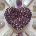 Amethyst Geode & Agate Heart (#27) - Simply Affinity