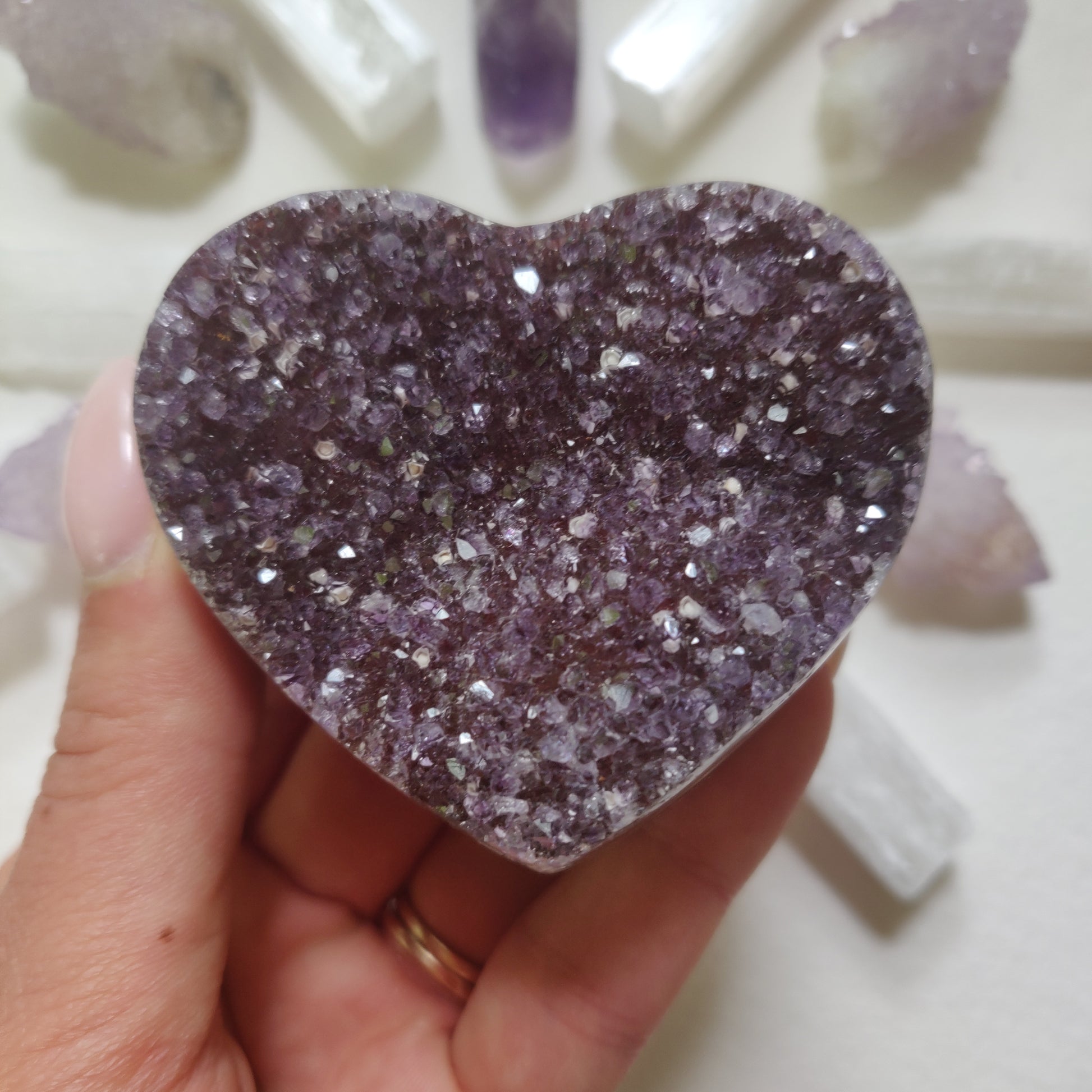 Amethyst Geode & Agate Heart (#27) - Simply Affinity