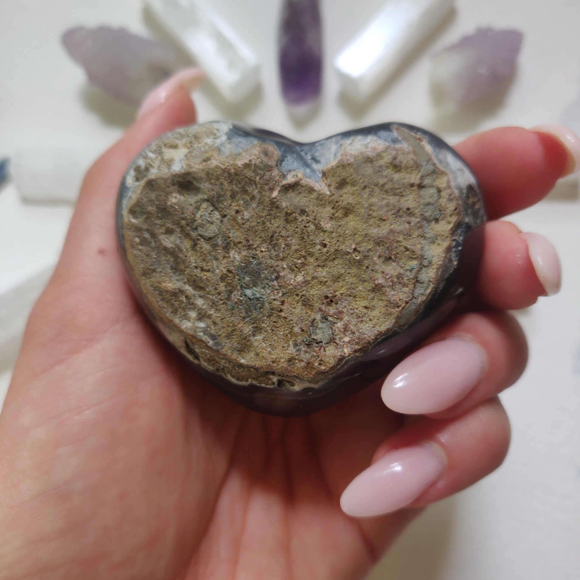 Amethyst Geode & Agate Heart (#27) - Simply Affinity