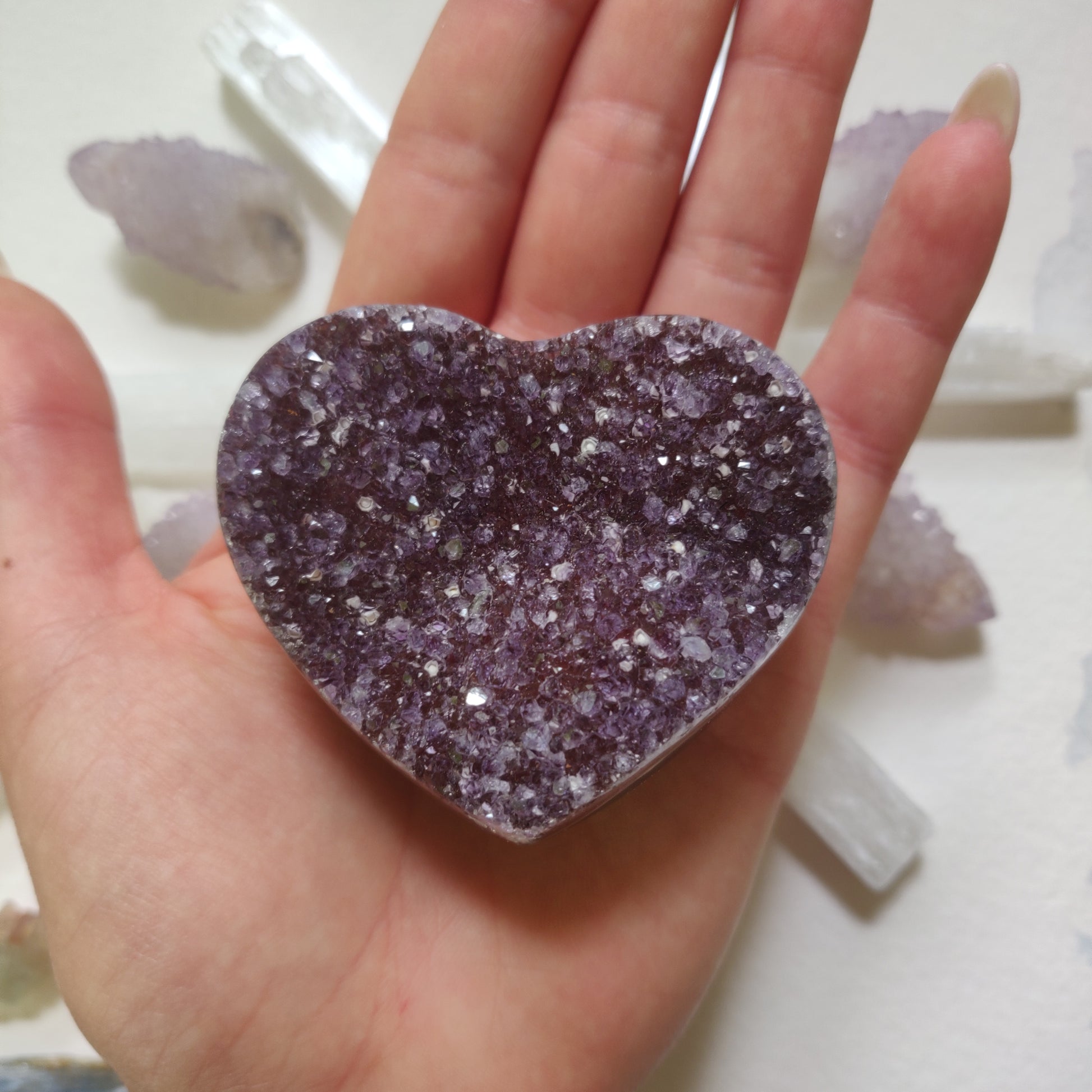 Amethyst Geode & Agate Heart (#27) - Simply Affinity