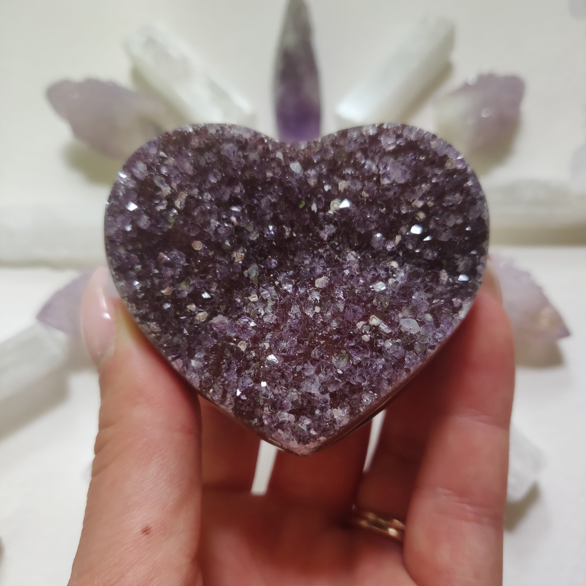 Amethyst Geode & Agate Heart (#27) - Simply Affinity