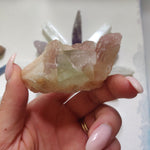 Green and Red Apophyllite Cluster with Stillbite (#33)