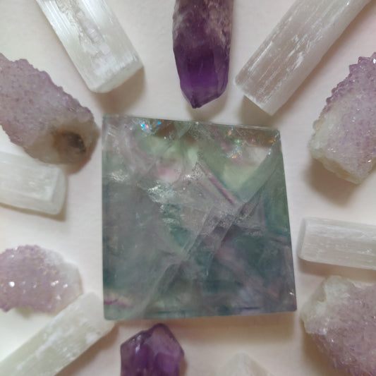 Fluorite Slab, Rainbow Fluorite Slab (#13)