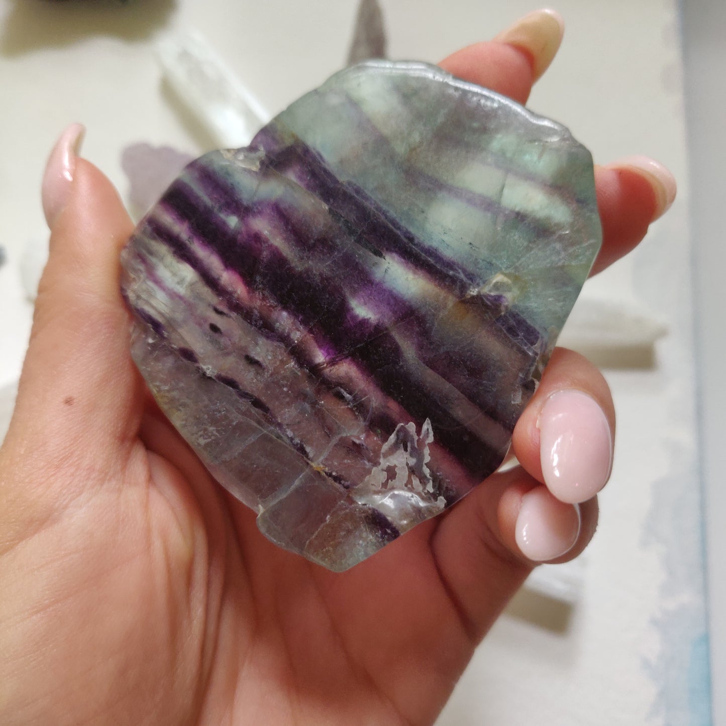 Fluorite Slab, Rainbow Fluorite Slab (#15)