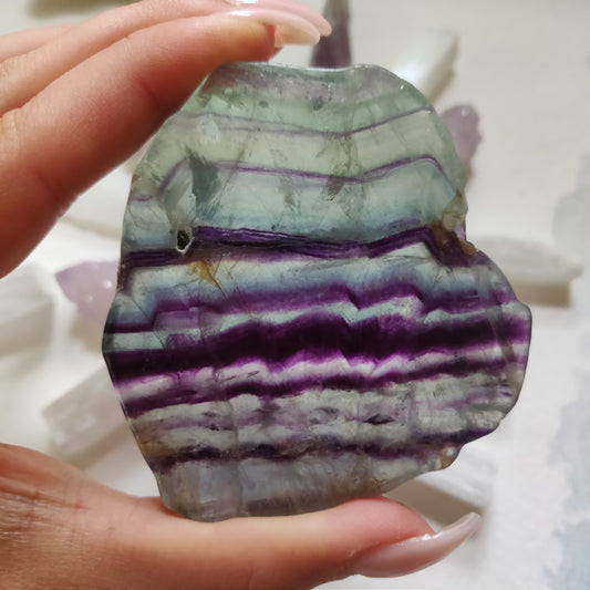 Fluorite Slab, Rainbow Fluorite Slab (#15)