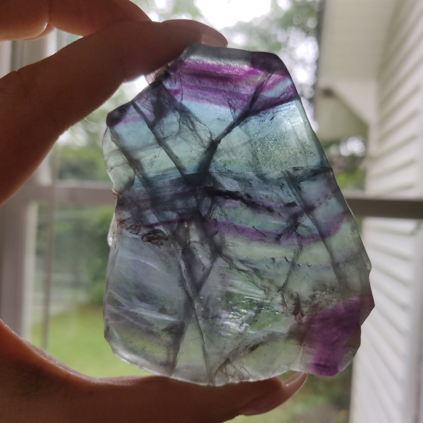 Fluorite Slab, Rainbow Fluorite Slab (#16)