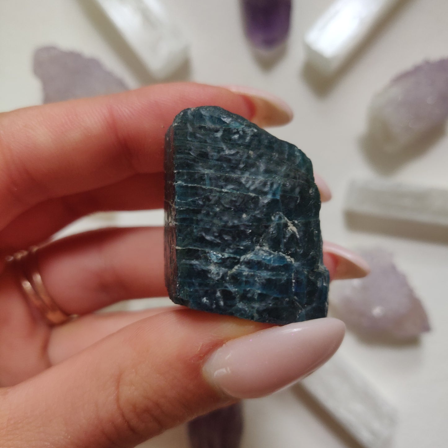 Raw Blue Apatite (#1)