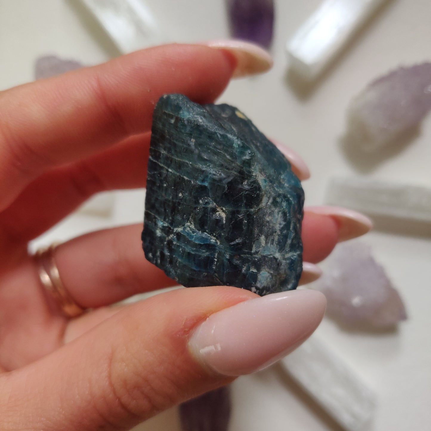 Raw Blue Apatite (#1)
