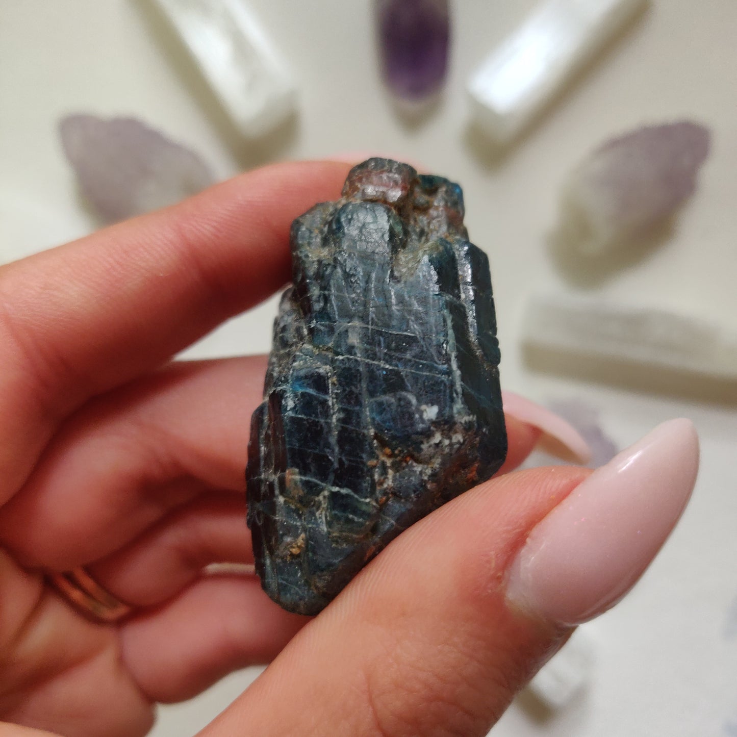 Raw Blue Apatite (#4)