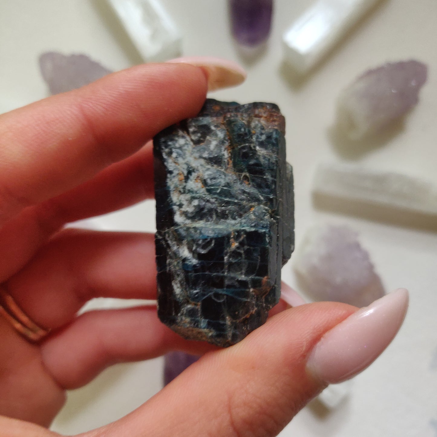 Raw Blue Apatite (#4)