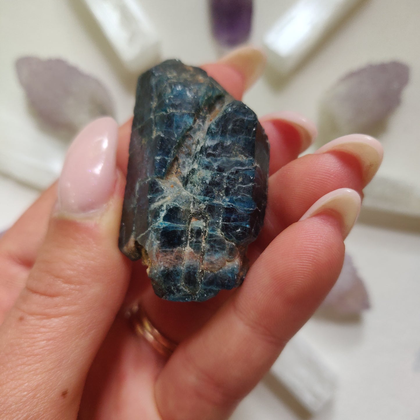 Raw Blue Apatite (#4)