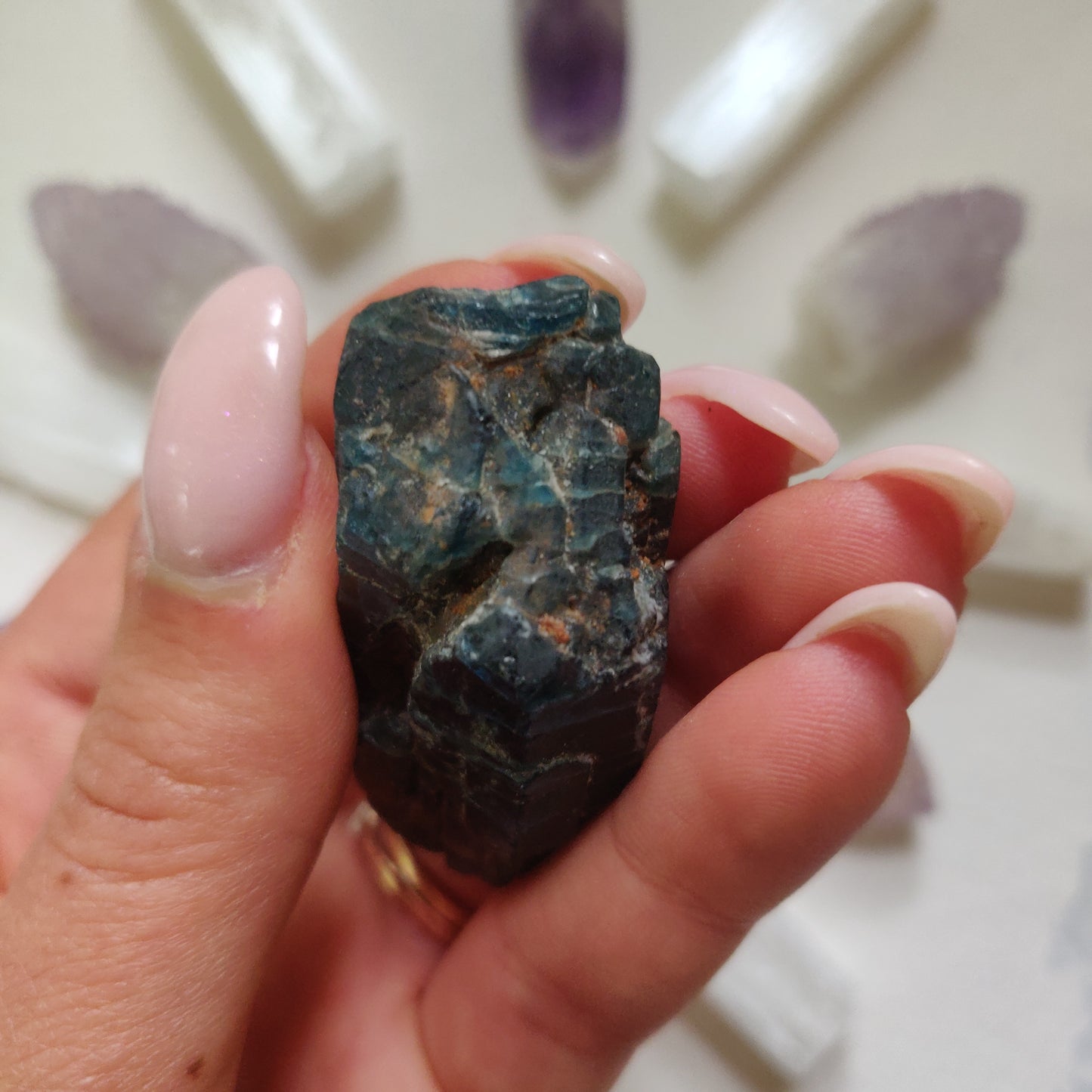 Raw Blue Apatite (#4)