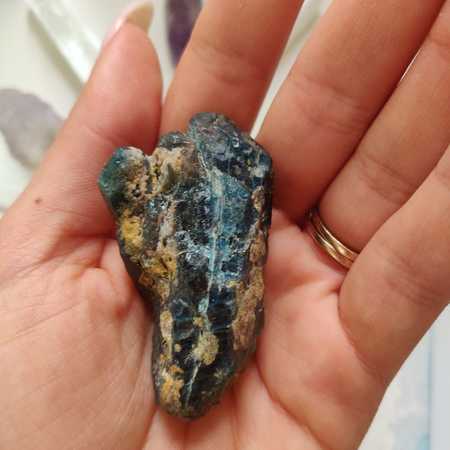 Raw Blue Apatite (#2)