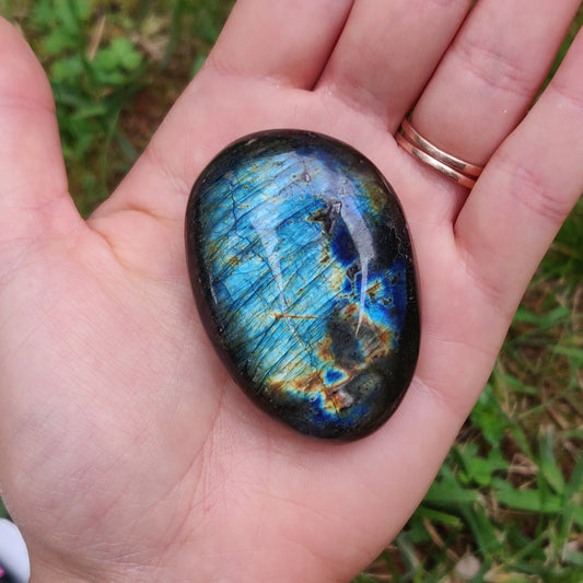 Labradorite Palm Stone (#247)
