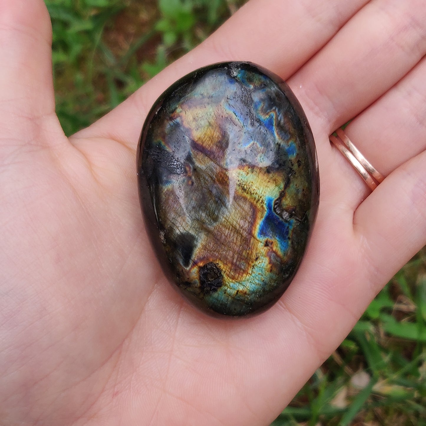 Labradorite Palm Stone (#247)