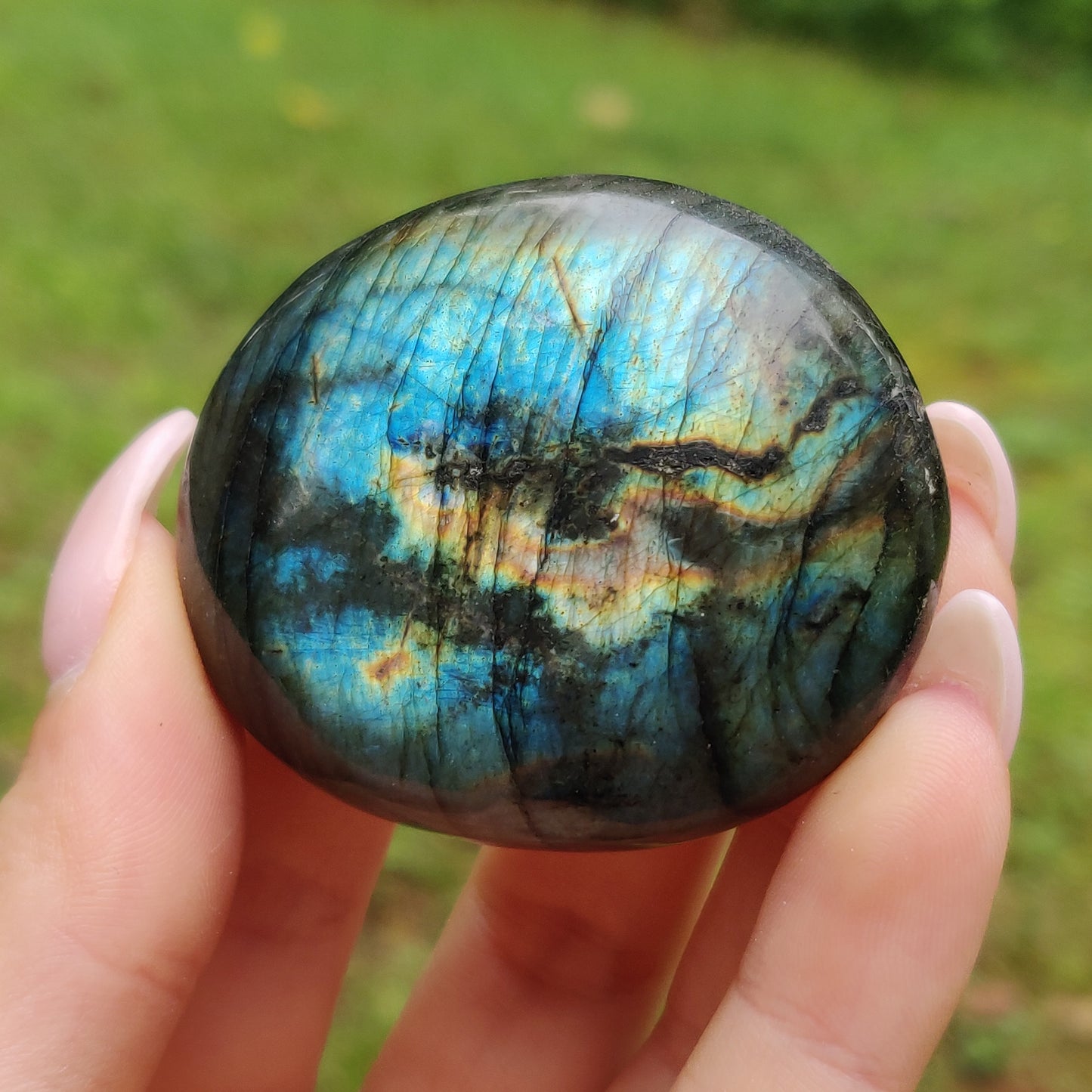 Labradorite Palm Stone (#244)