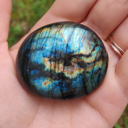 Labradorite Palm Stone (#244)