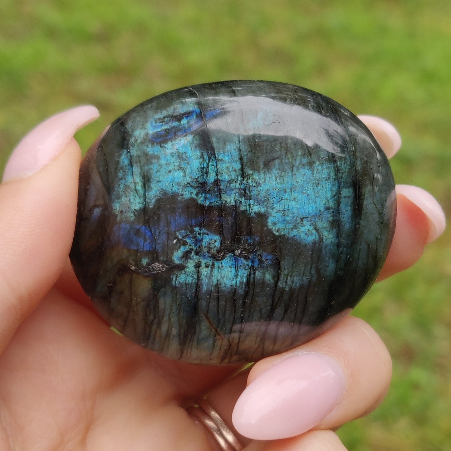 Labradorite Palm Stone (#244)