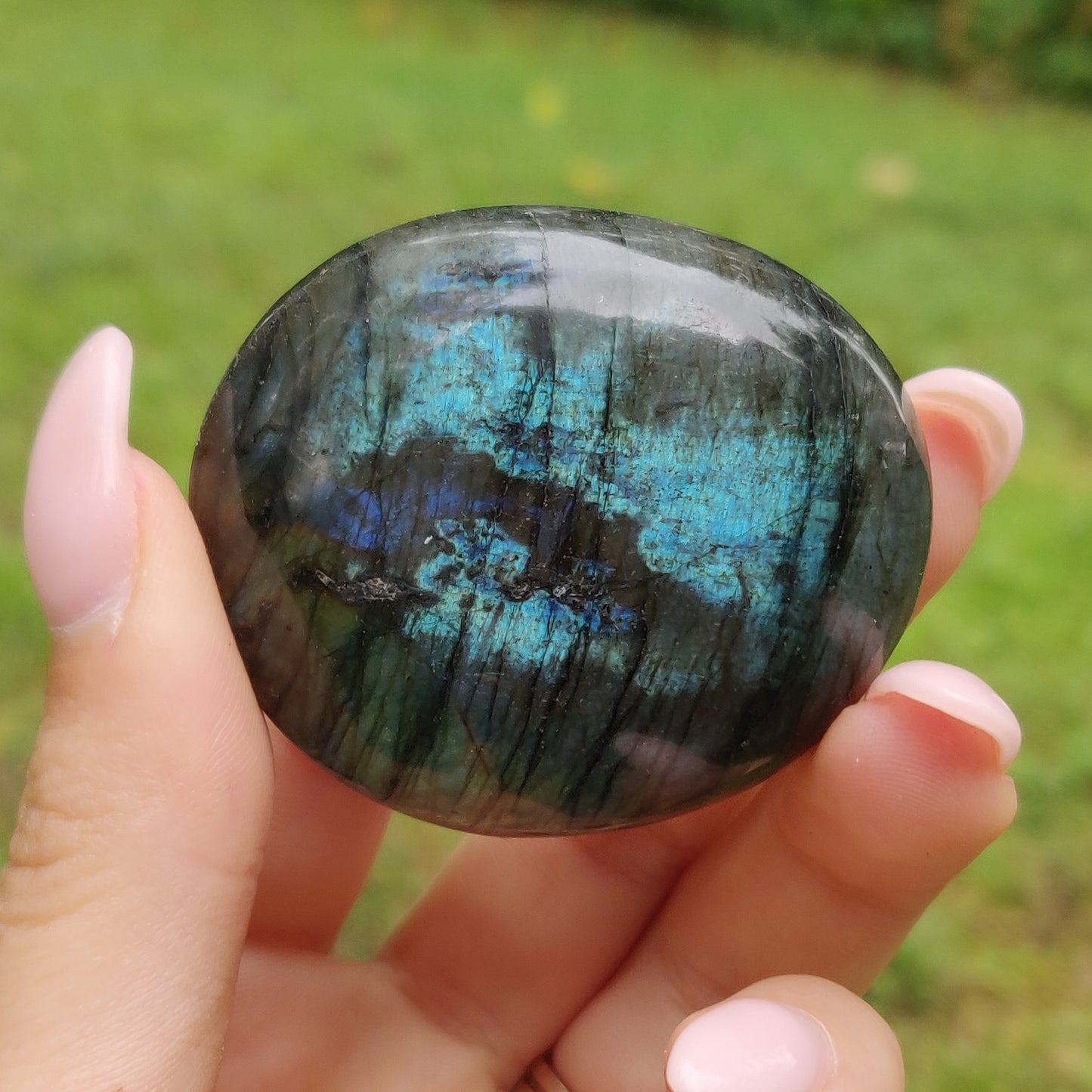 Labradorite Palm Stone (#244)
