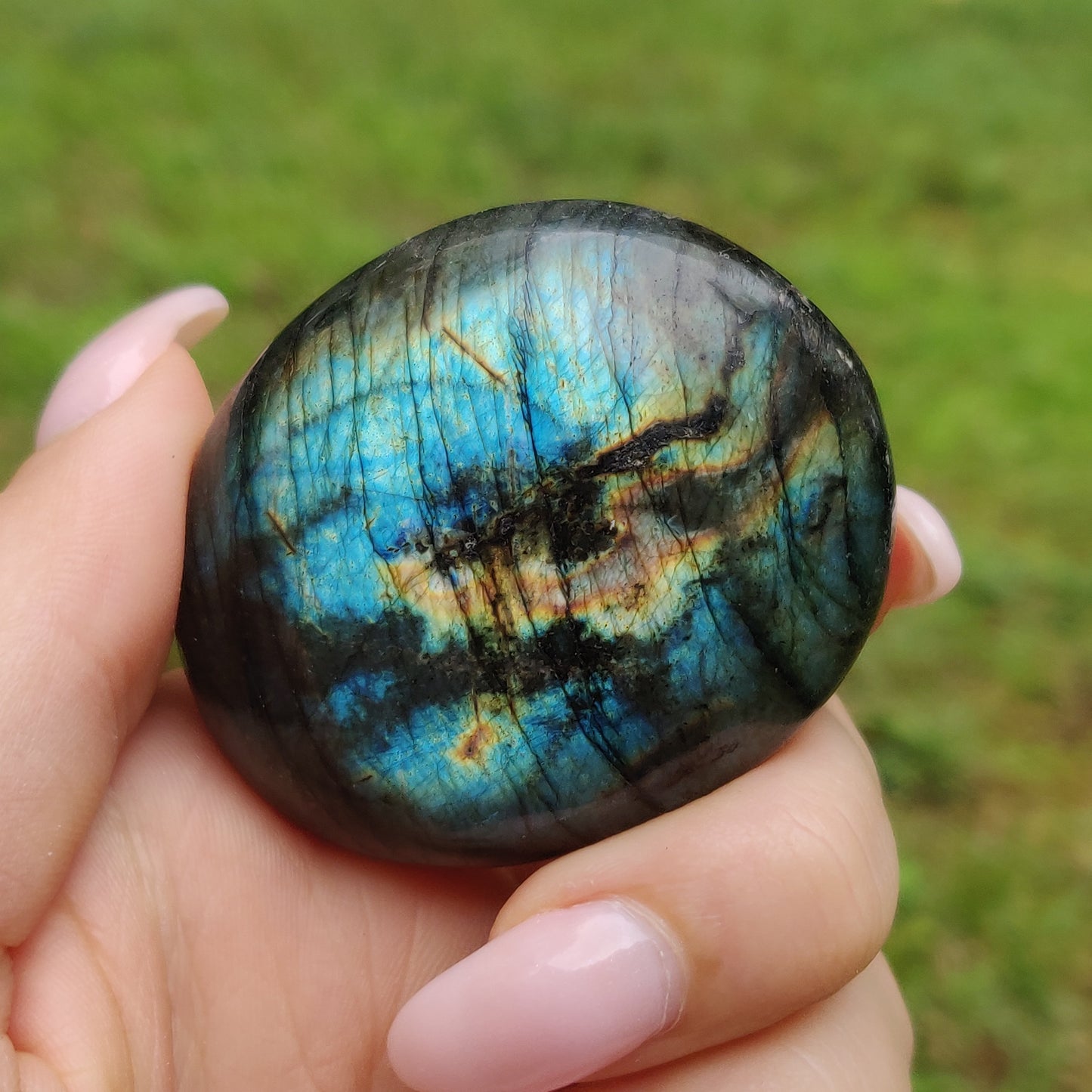 Labradorite Palm Stone (#244)