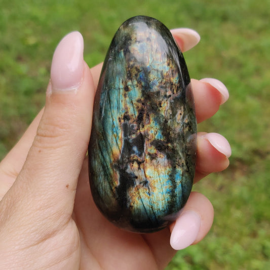 Labradorite Palm Stone (#245)