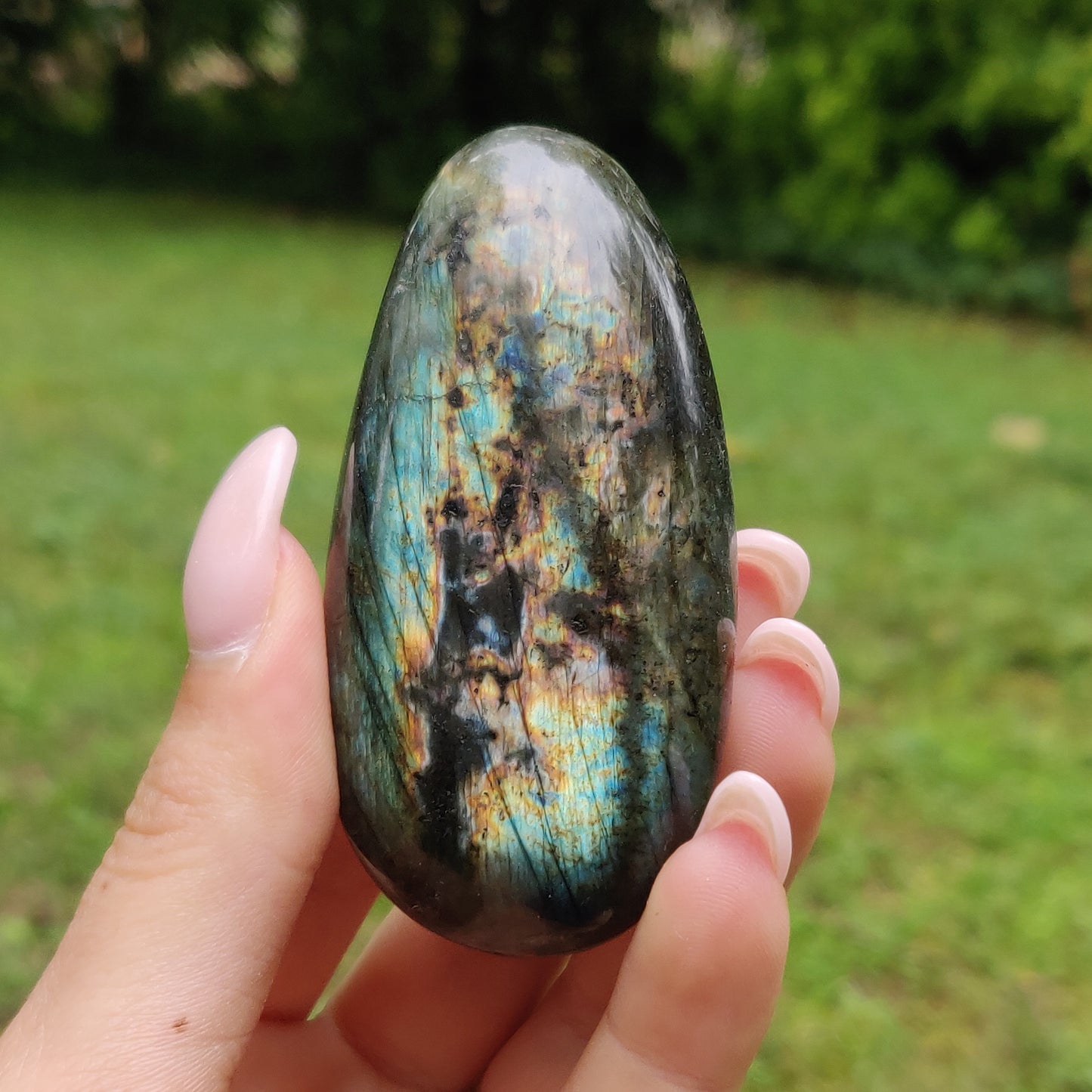 Labradorite Palm Stone (#245)