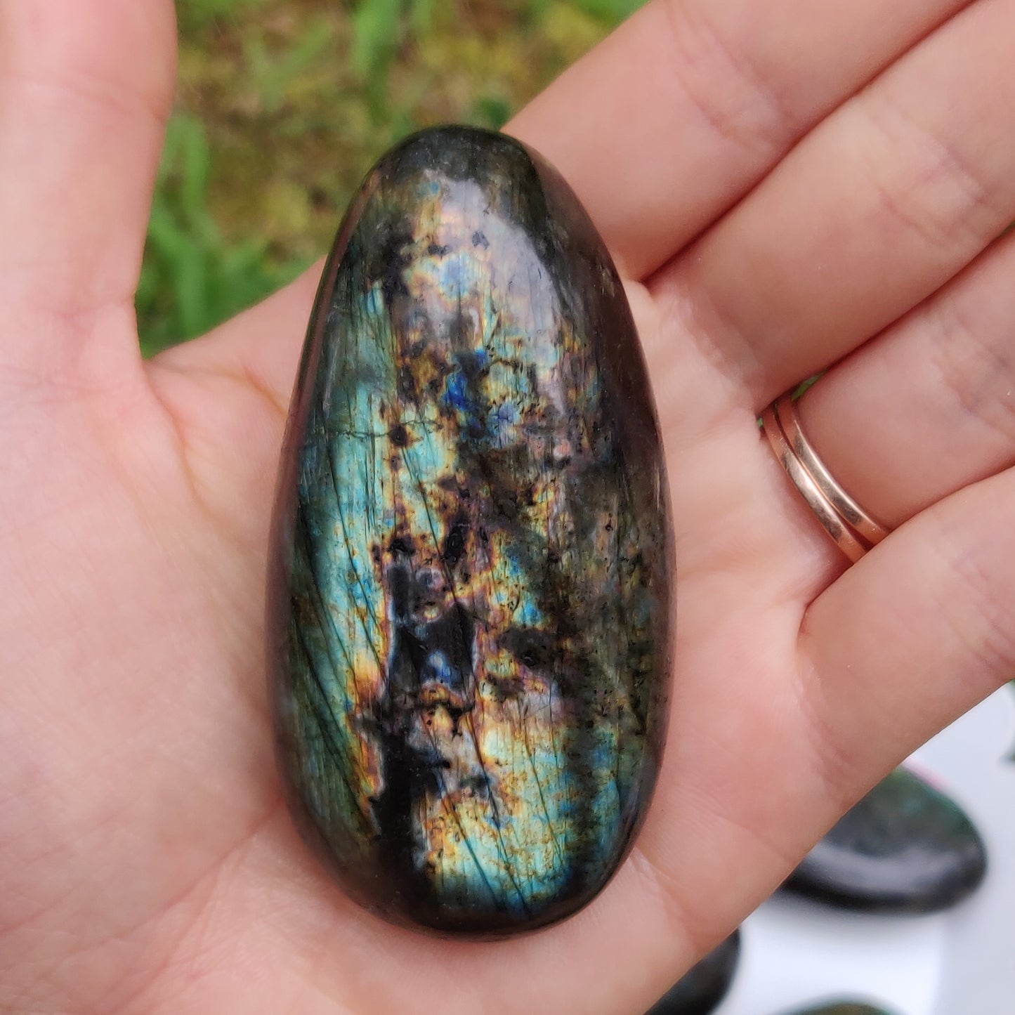 Labradorite Palm Stone (#245)