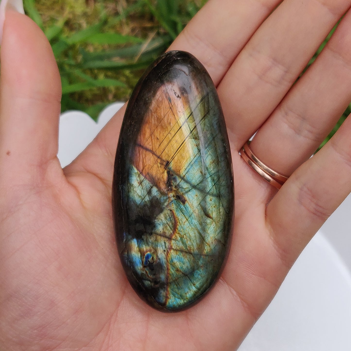 Labradorite Palm Stone (#249)
