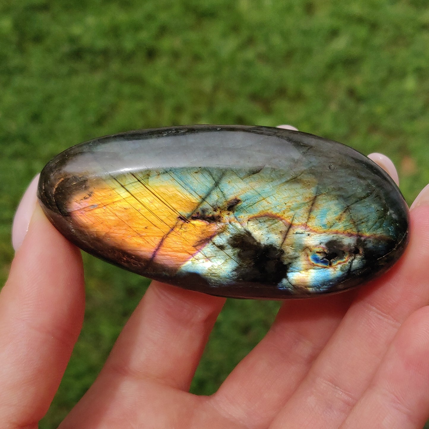 Labradorite Palm Stone (#249)