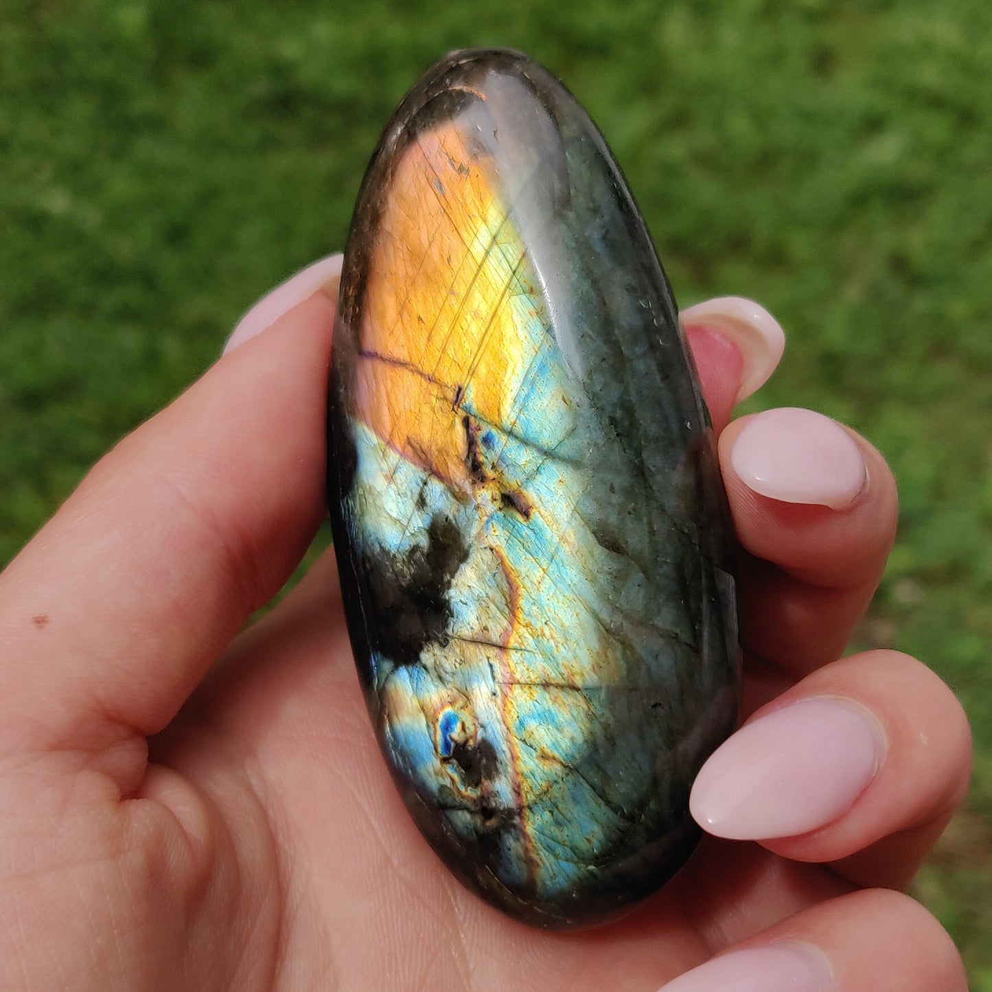 Labradorite Palm Stone (#249)