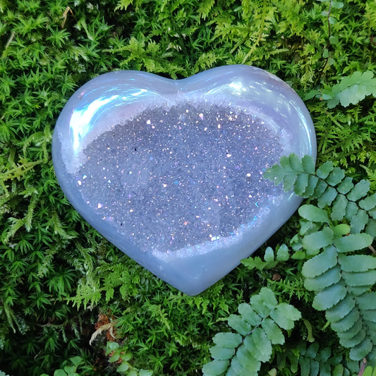 Aura Druzy Agate Heart (#18) - Simply Affinity