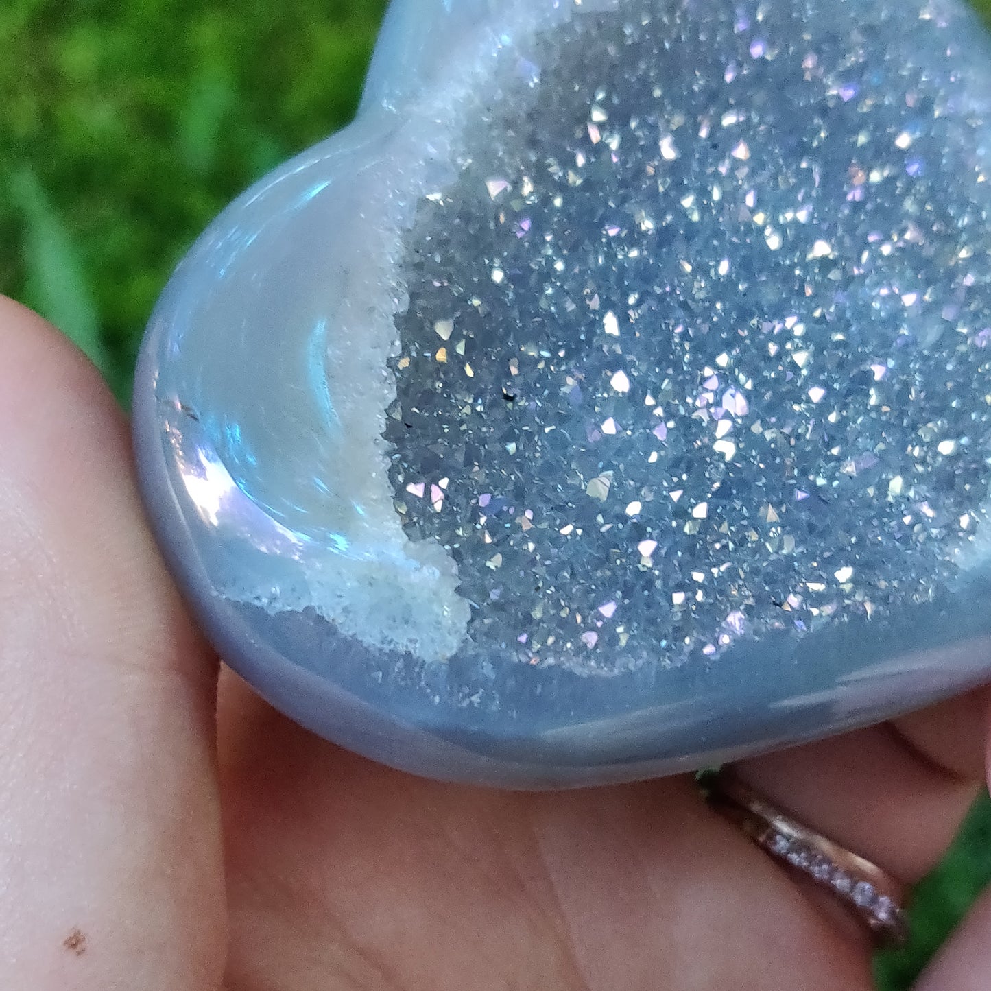 Aura Druzy Agate Heart (#18) - Simply Affinity