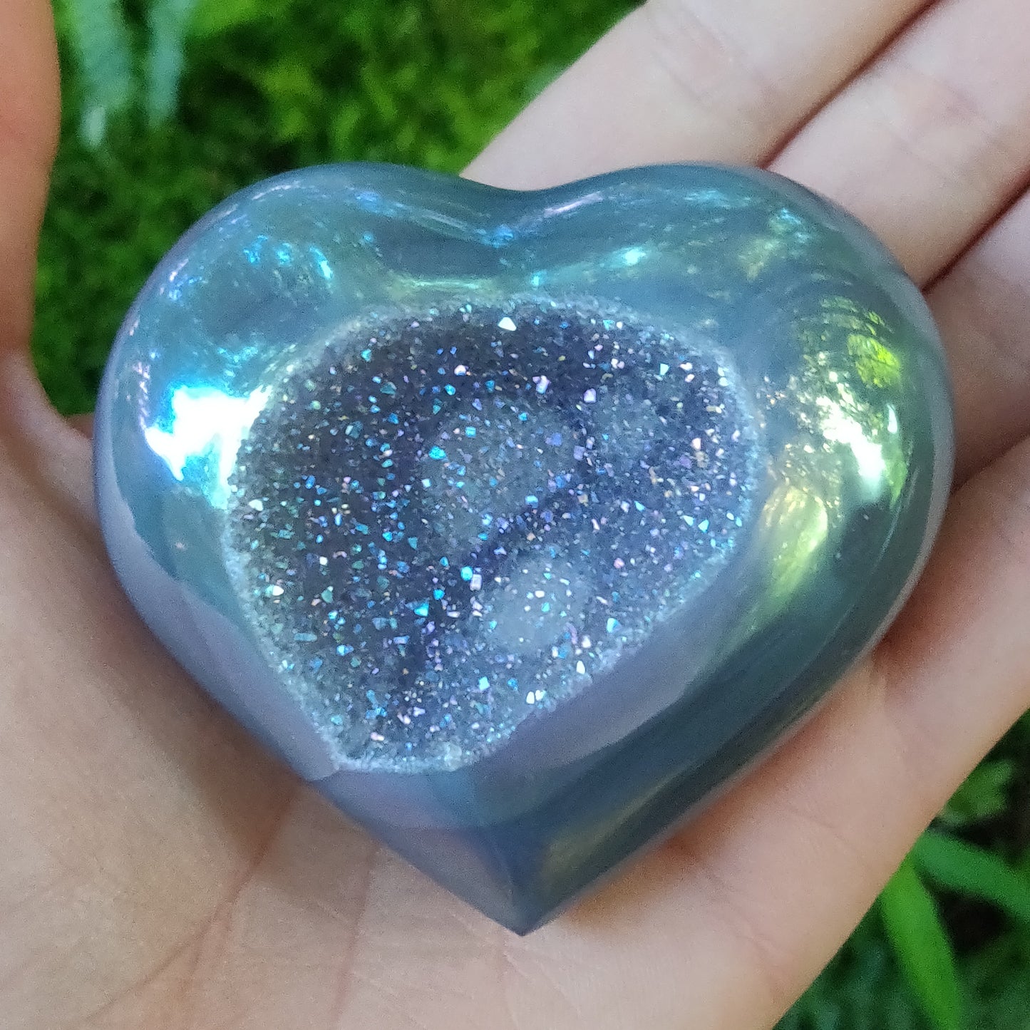 Aura Druzy Agate Heart (#16) - Simply Affinity
