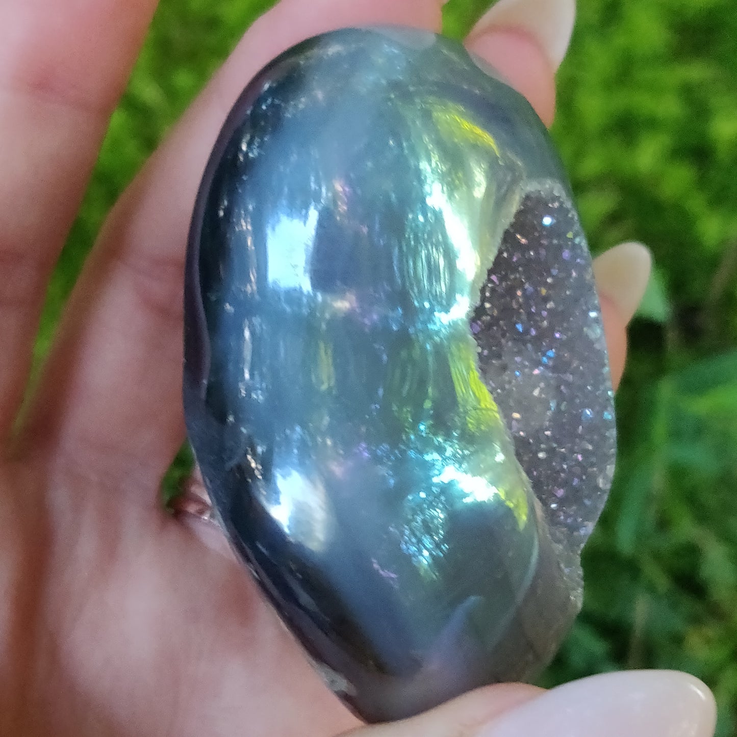 Aura Druzy Agate Heart (#16) - Simply Affinity