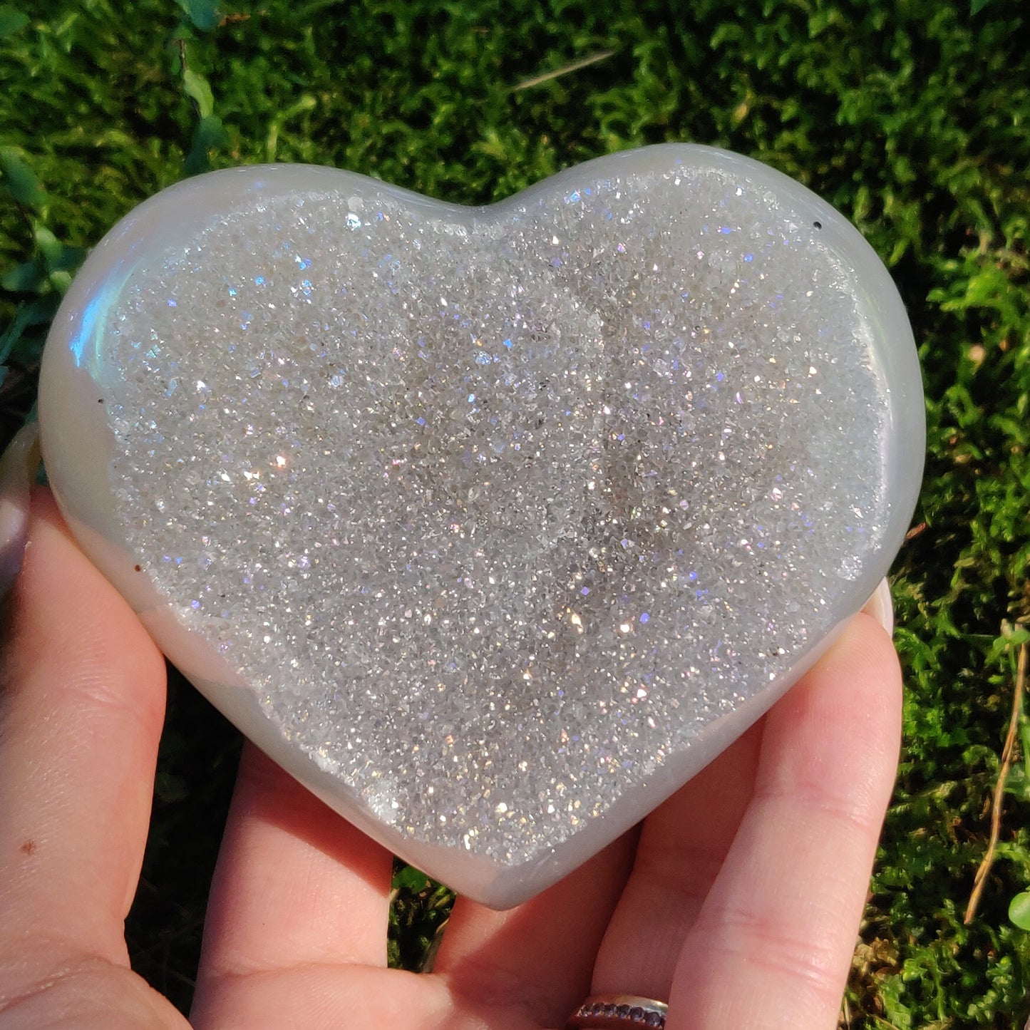 Aura Druzy Agate Heart (#14) - Simply Affinity