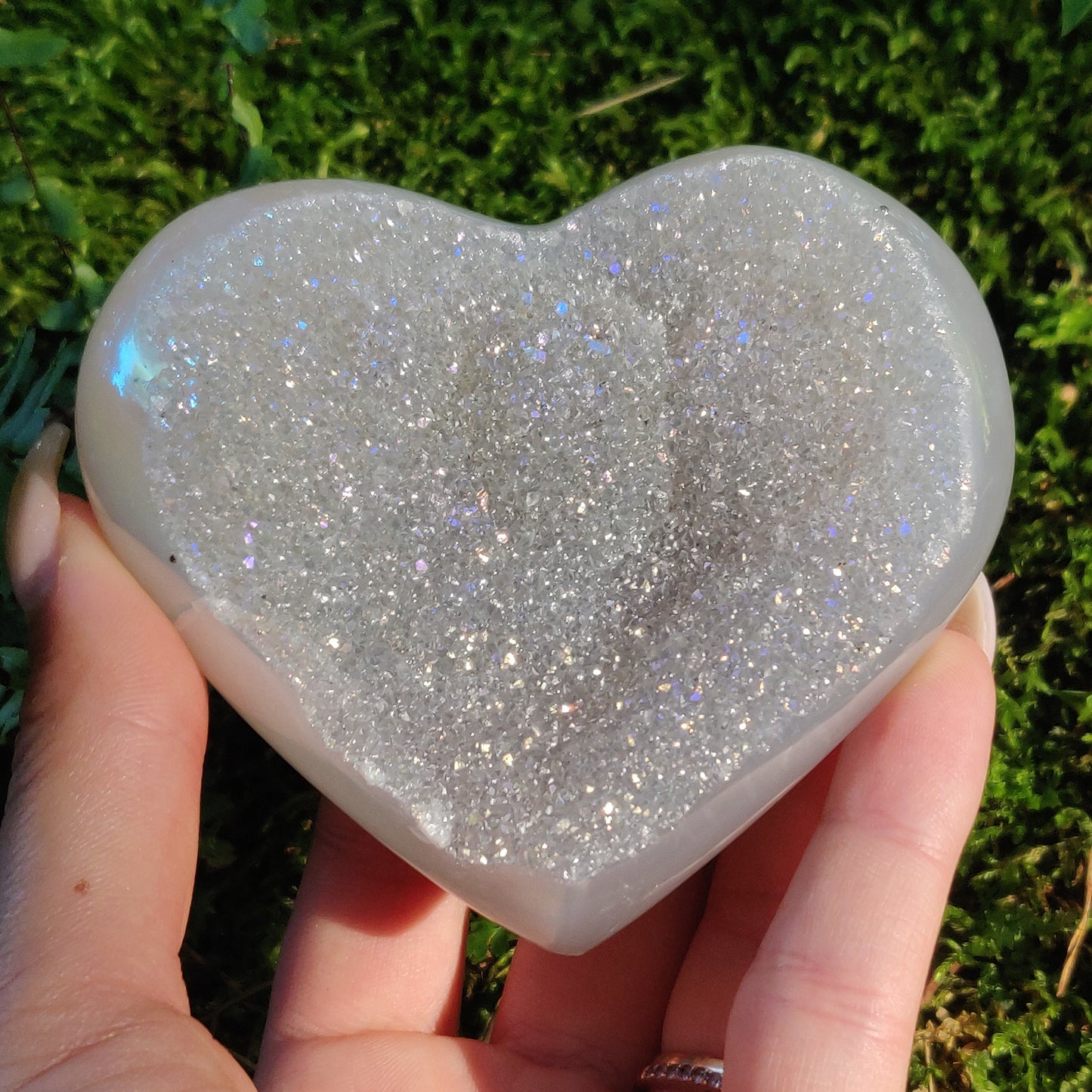 Aura Druzy Agate Heart (#14) - Simply Affinity