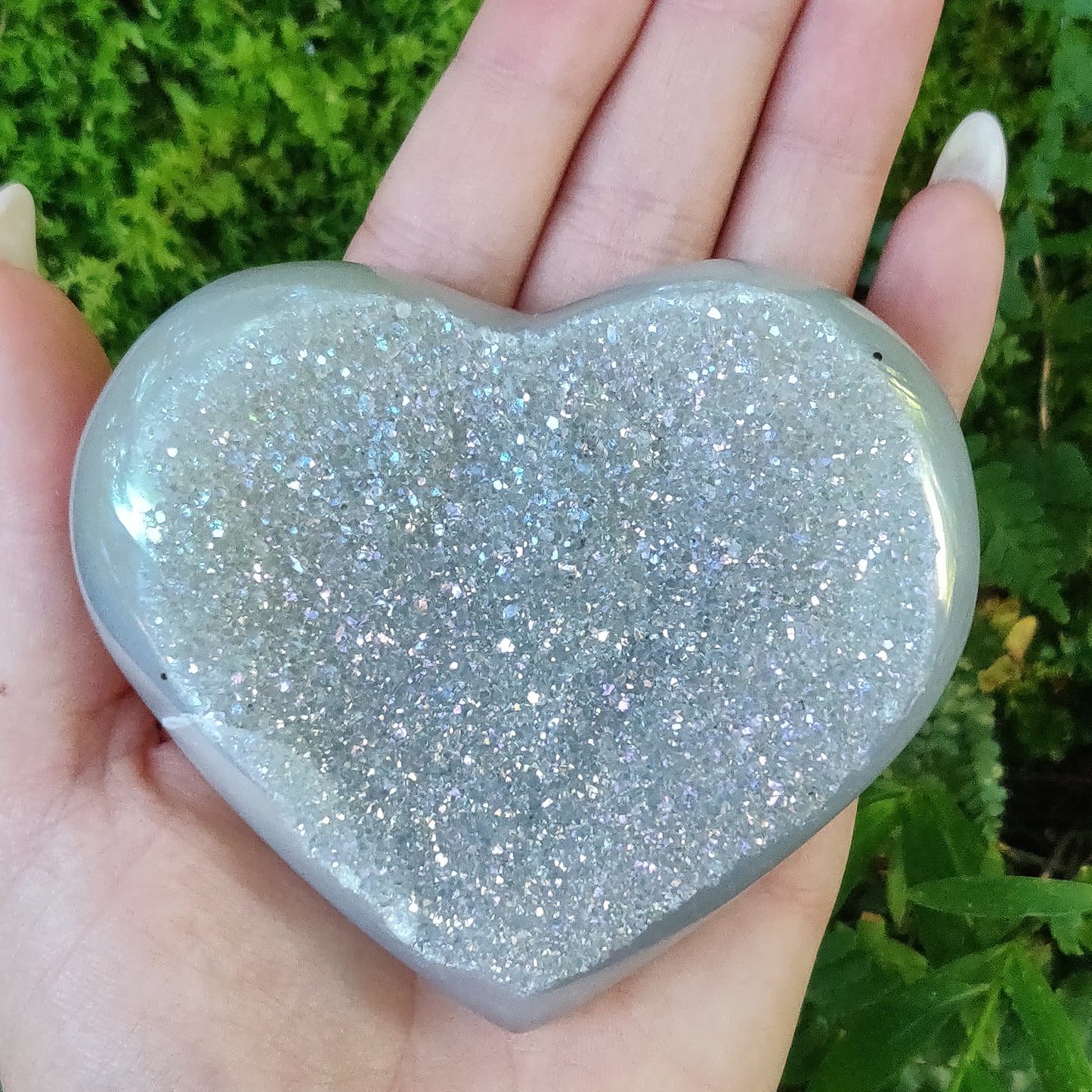 Aura Druzy Agate Heart (#14) - Simply Affinity