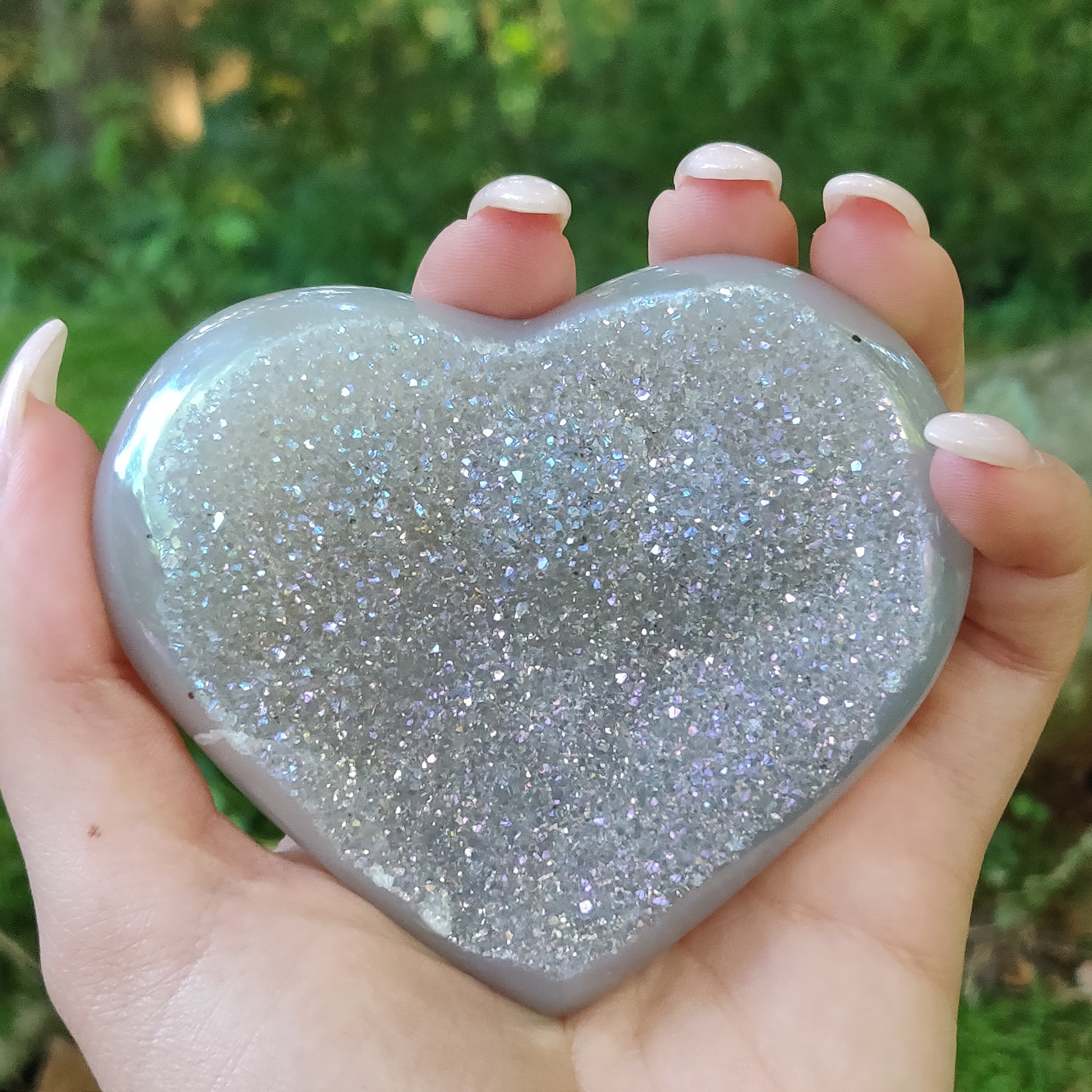 Aura Druzy Agate Heart (#14) - Simply Affinity