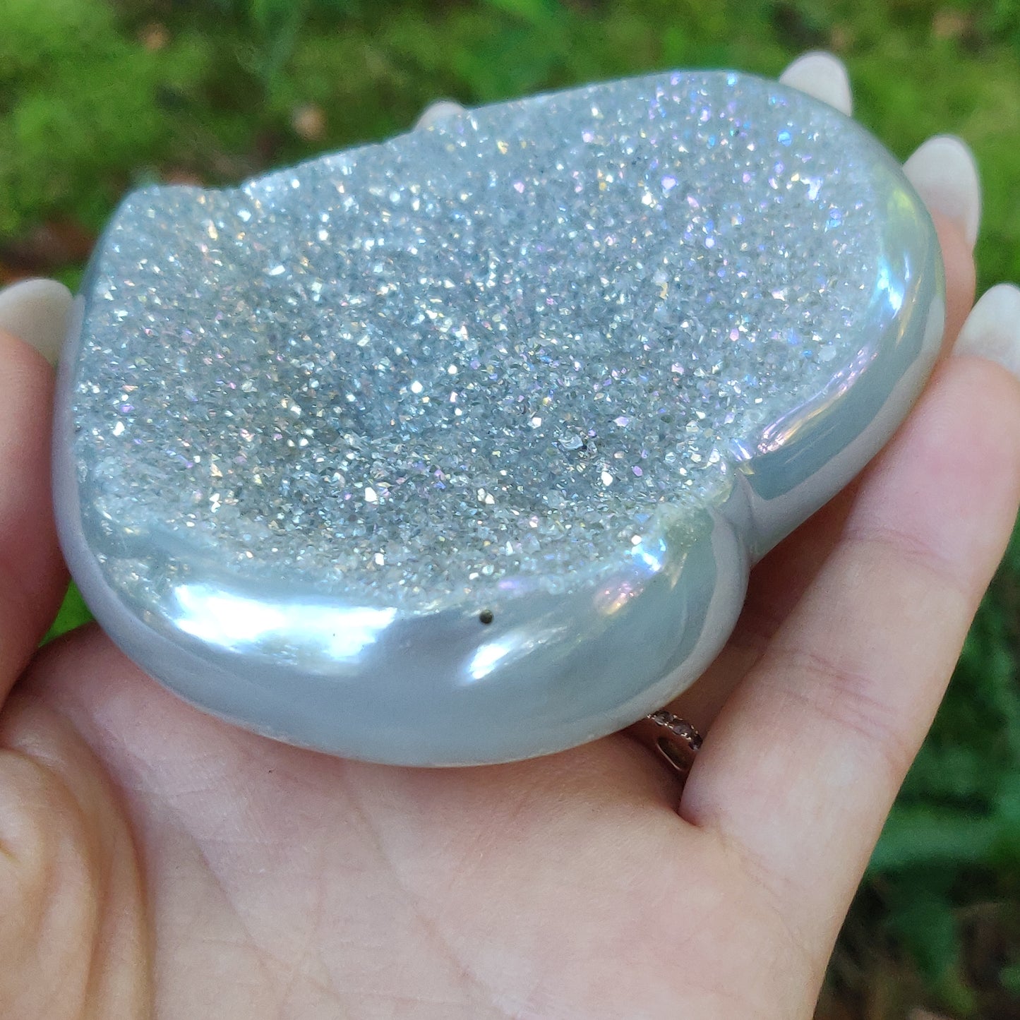 Aura Druzy Agate Heart (#14) - Simply Affinity