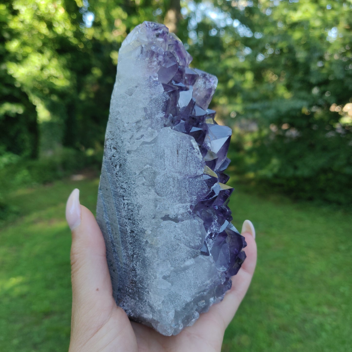 Amethyst Geode Free Form, Cut Base (#35)