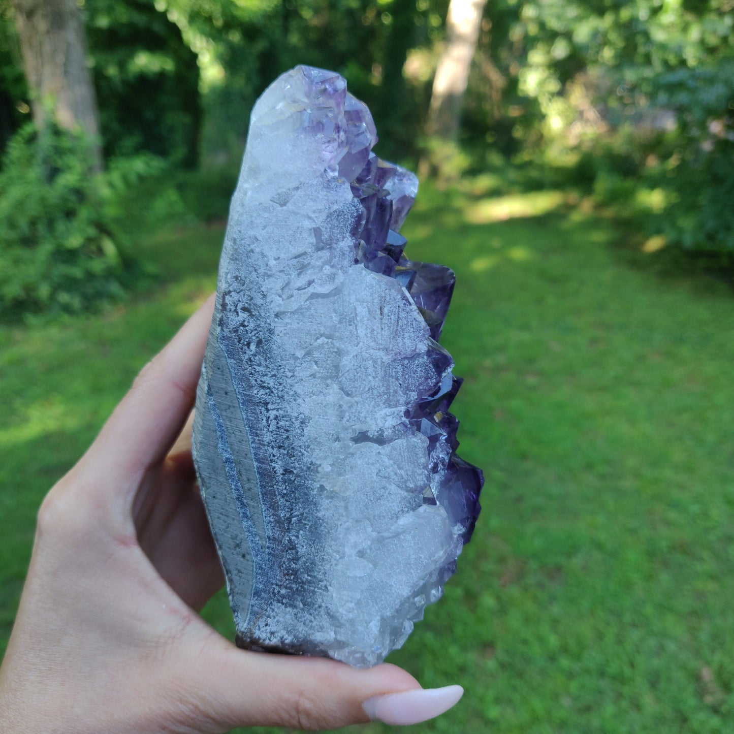 Amethyst Geode Free Form, Cut Base (#35)