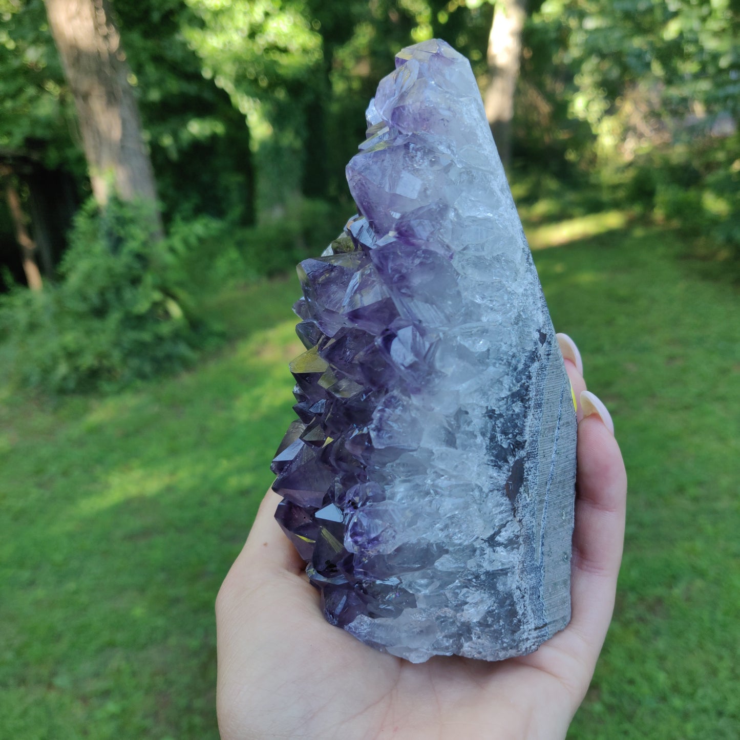 Amethyst Geode Free Form, Cut Base (#35)