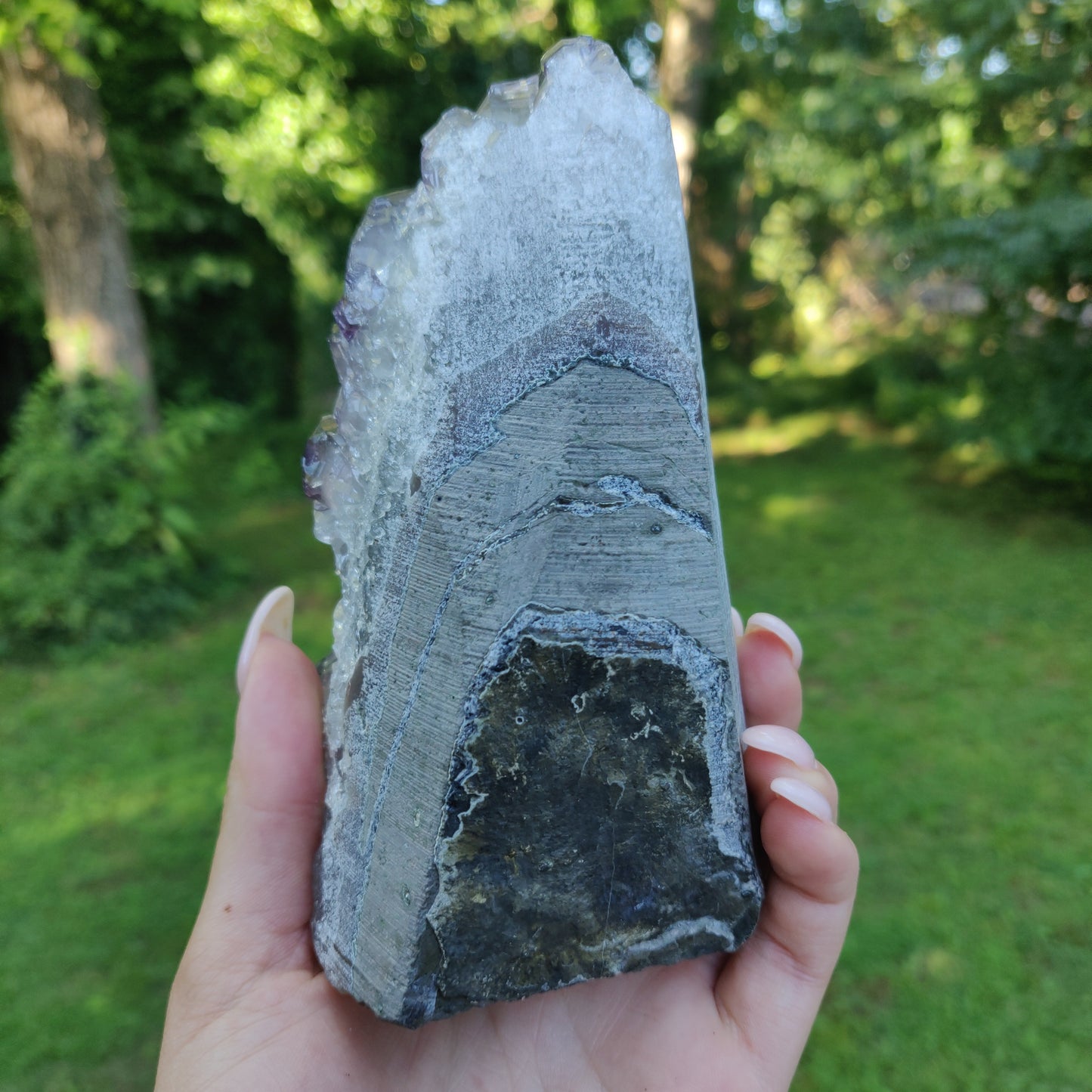 Amethyst Geode Free Form, Cut Base (#35)