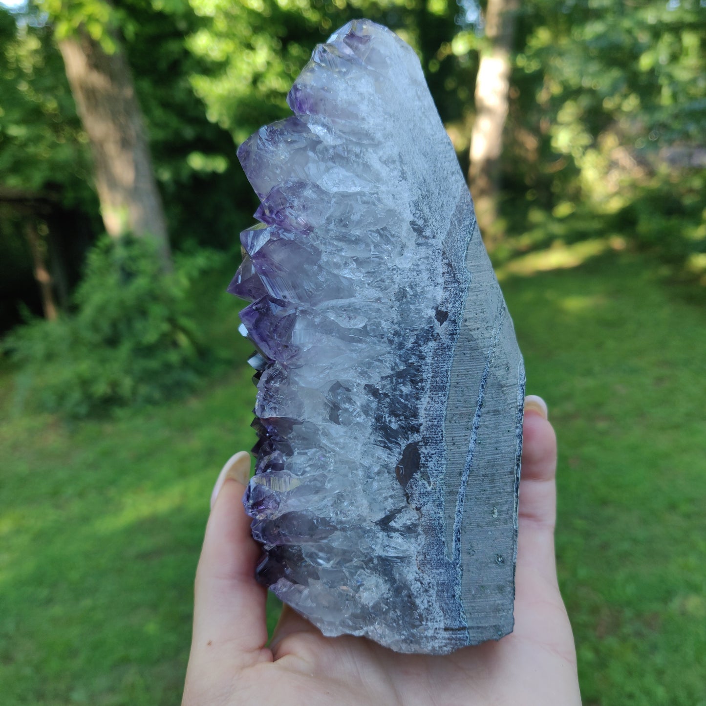 Amethyst Geode Free Form, Cut Base (#35)