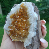 Citrine Geode Free Form, Cut Base (#4) - Simply Affinity