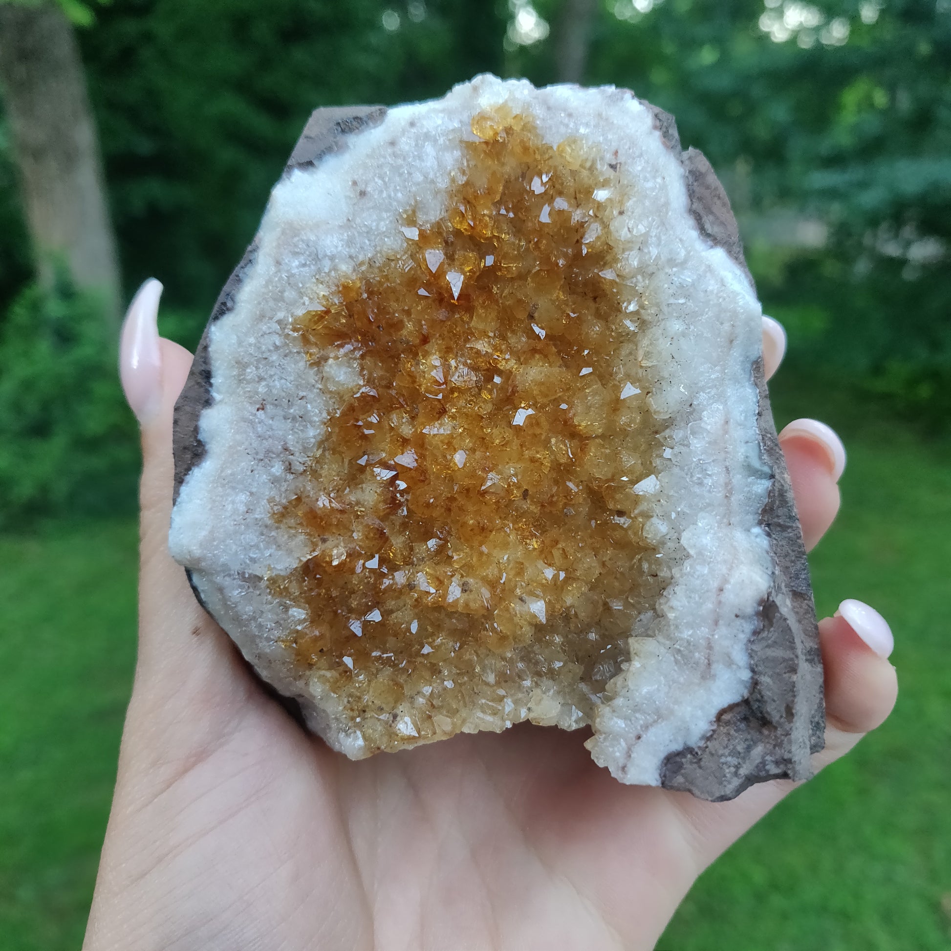 Citrine Geode Free Form, Cut Base (#4) - Simply Affinity