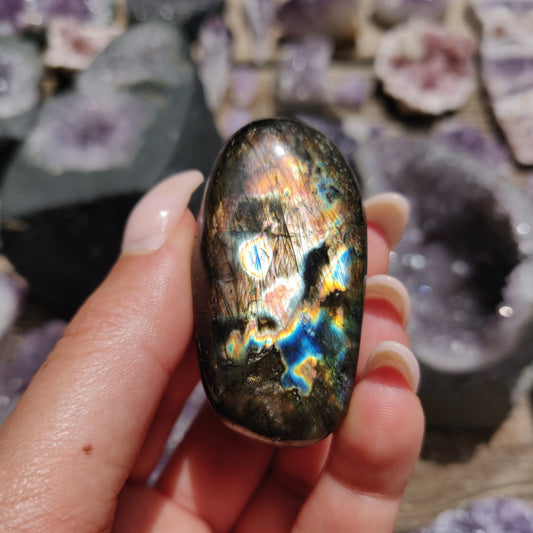 Labradorite Palm Stone (#49)
